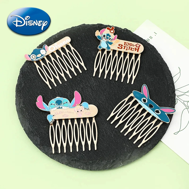 

Disney Stitch Comb Hairpin Cartoon Anime Figures Barrette Bangs Hair Clip Headwear Hairs Accessories Women Girls Children Gifts