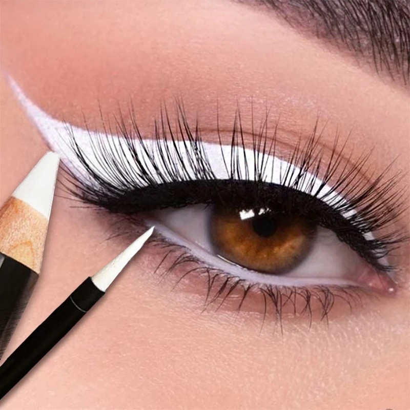 WhiteEyelinerPencilThickThinLiquidLinerQuickDryLastingNo