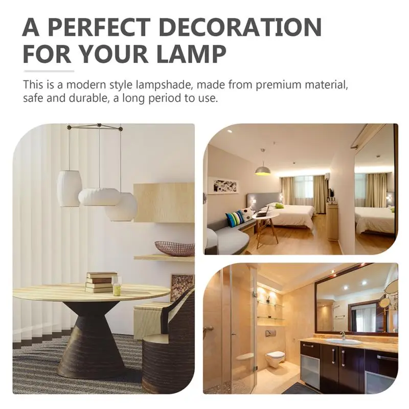 Description Picture 2 of itemNew Lamp Shade Lampshade Cover Light Floor Horseshoereplacement Table Ceiling Covers Shape Shell Chandelier Pendant Cylinder