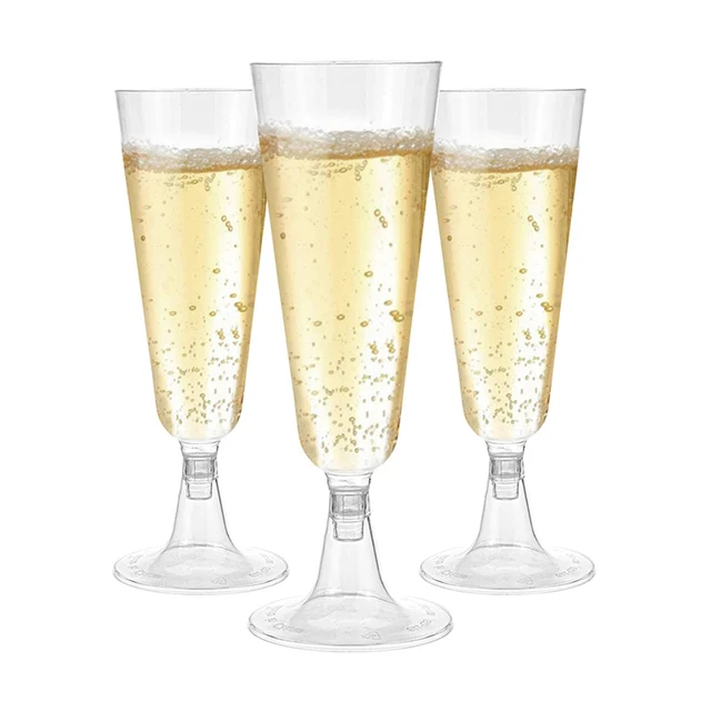 60 Bicchieri In Plastica Rigida Trasparente Da 270 Ml | Per Cocktail, Champagne, Dessert | Riutilizzabili | Per Matrimoni, Feste, Eventi - Foto 8