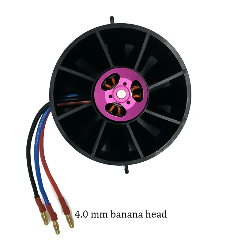 Hobbyhh EDF Fan 90mm Flat 12 blade 6S 1450kv 8s 1100kV, Suitable for RC Jet Aircraft 2