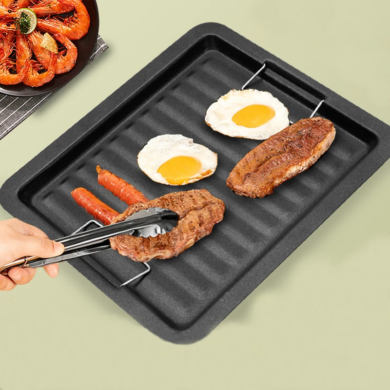 BBQ Non Stick Frying Pans Grilling Pans Outdoor Charcoal Grills Iron