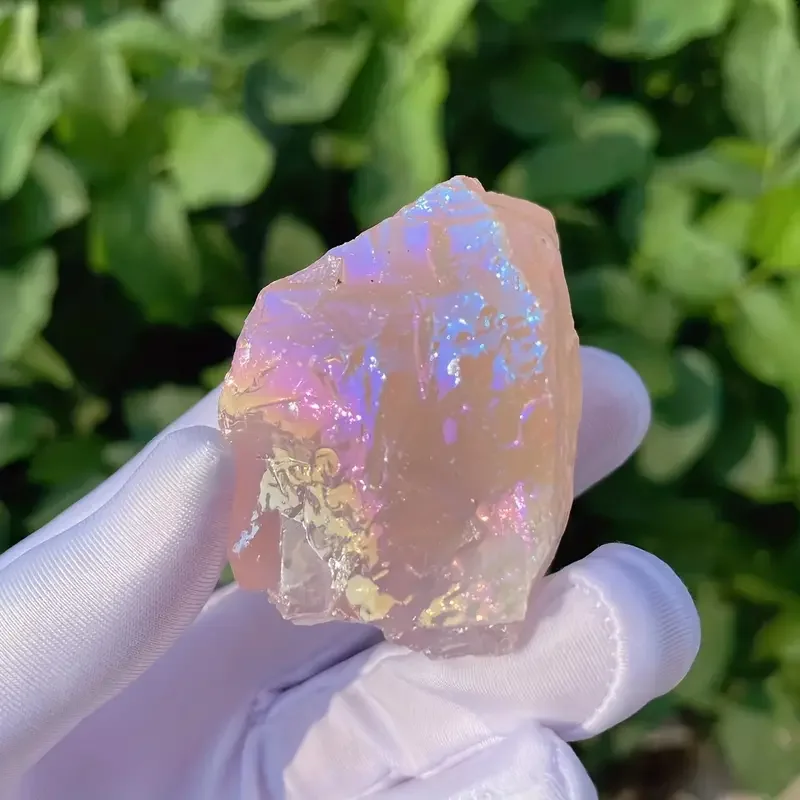 Crystal Stone Aura Rose stone Quartz Raw Crystals for Home Decor Gift for Family And Friends