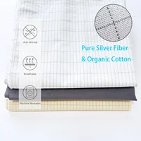 Earthing Fitted Bed Sheets Conductive Silver Fiber Grounded Bedsheet Anti-ESD Radiation Proof Release Electrostatic 2