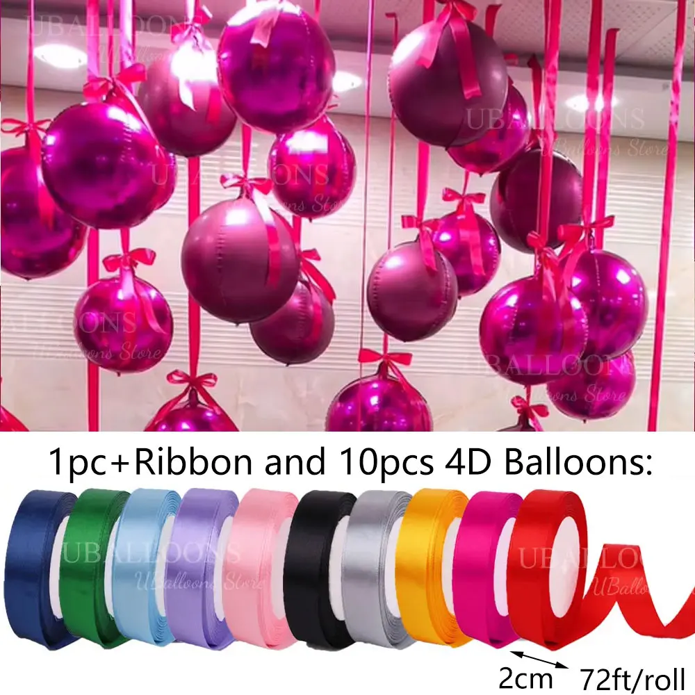 10-50# Hot Pink Baby Rose Foil Helium Balloons 6