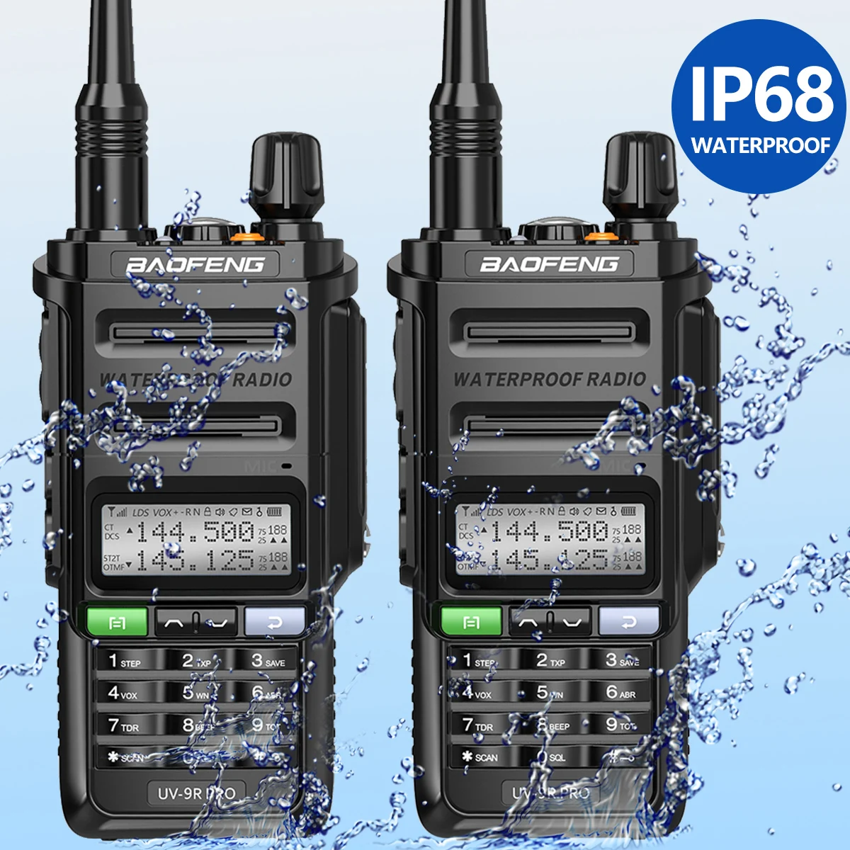 Baofeng UV-9R Plus 15W Dual Band Two Way Radio VHF UHF Walkie