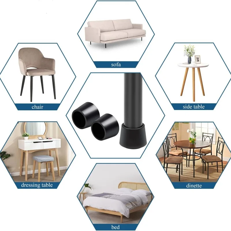 4/24Pcs Chair Leg Covers Rubber Feet Furniture Table Covers Sock Cover Tips Floor Protector Leveling Feet Home Decor Foot Cap Chair Leg Caps Chair Leg Protector Furniture Foot Protector Furniture Leg Caps Rubber Furniture Feet Pads Furniture Feet Levelers Furniture Feet