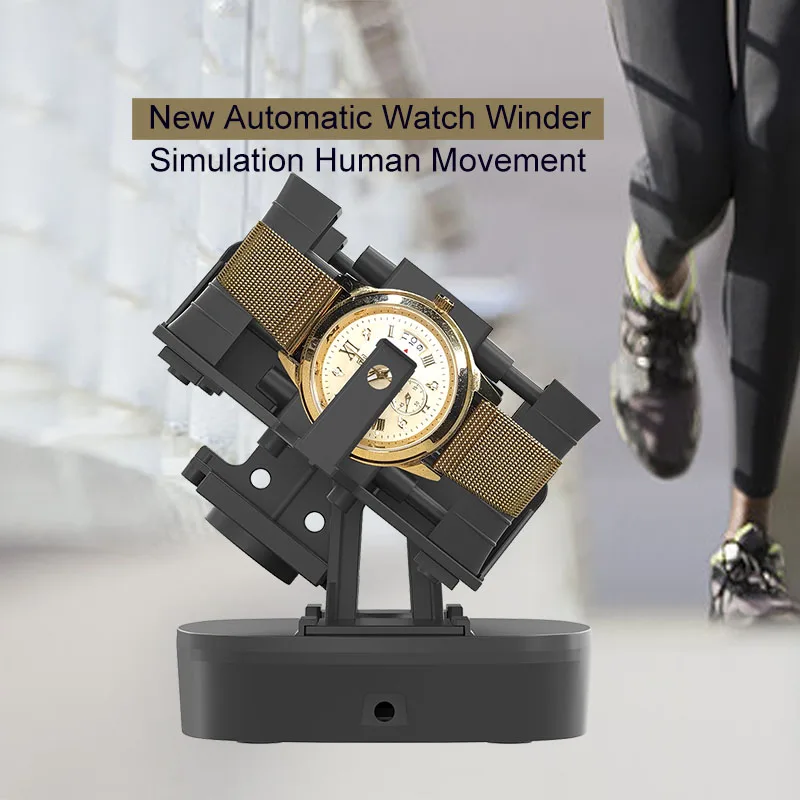 Watch Winder Watch Winder for Automatic Watches Support Single Watch and Double Spinner Self Winding Turner Rotating Device