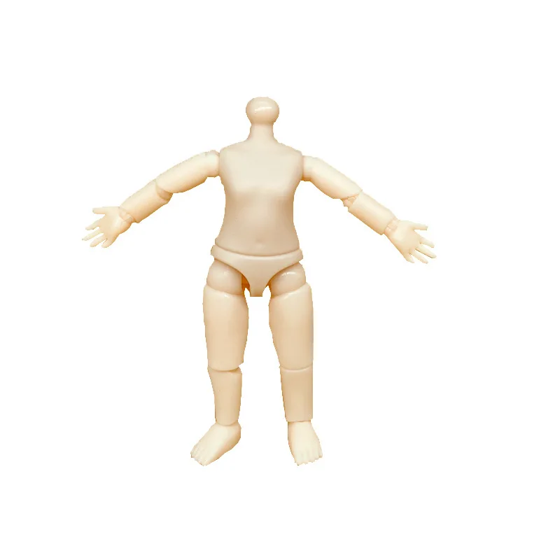 2 Pieces 9.5cm Heigh Doll Body 1/12 Bjd Multi Joints Movable Doll Body Girl Diy Dress Up Toy Accessories 3
