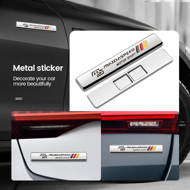 Car Styling 3D Lega Di Metallo Emblema Distintivo Adesivo Decalcomania Accessori Auto Per Mazda Speed Ms 2 3 6 Axela Mx5 Mx3 Cx4 Cx5 Atenza