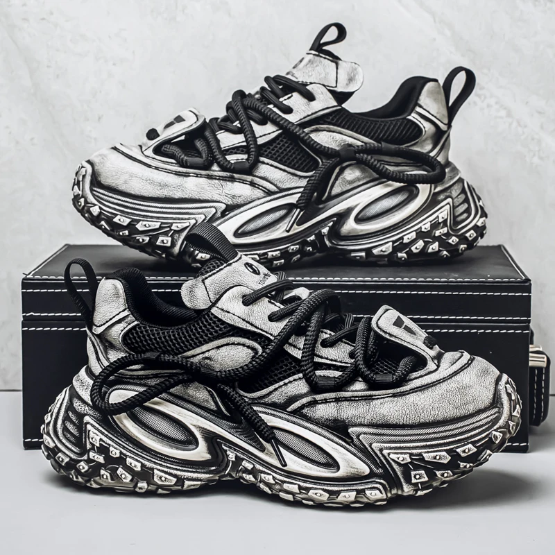 Chunky Sneaker Plus Size 45 46 Mens Designer Tire Sole Sport