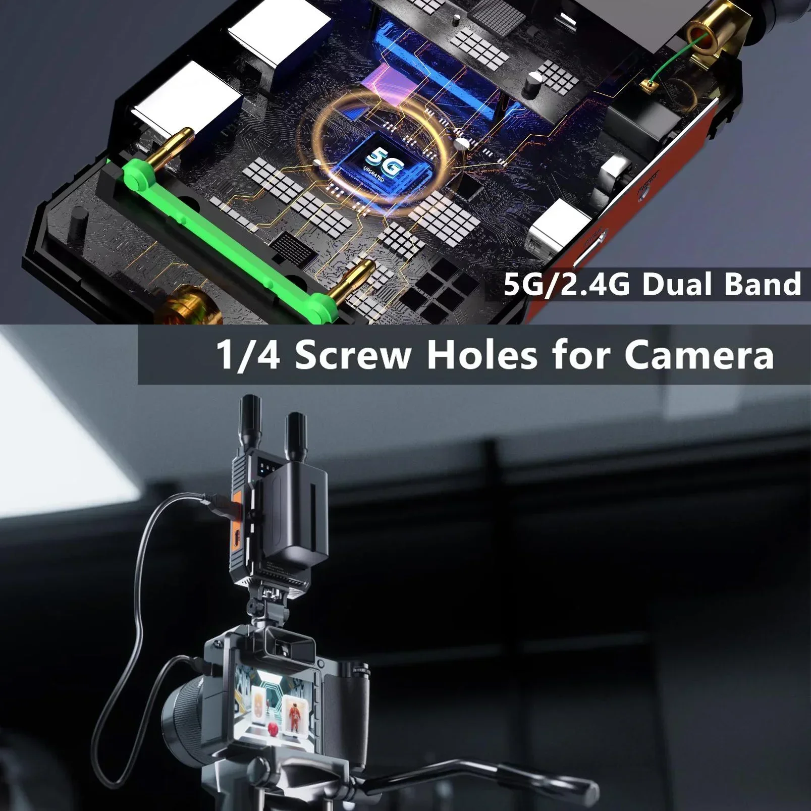 4k Wireless HDMI Extender Splitter Video Transmission System Transmitter Receiver Adapter Support Battery Camera Live Streaming