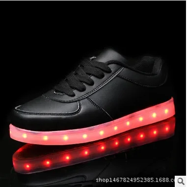 Luminous Sneaker Boy Men Women LED Light Shoes Girl Glowing Children Flashing With Light Adult USB Charge Kids Fiber Optic Shoes 2