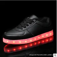 Luminous Sneaker Boy Men Women LED Light Shoes Girl Glowing Children Flashing With Light Adult USB Charge Kids Fiber Optic Shoes 2