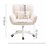 Student Computer Chair Home Comfortable Sedentary Backrest Study Chair Girls Bedroom Make-up Sofa Swivel Chair 6