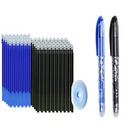 103pcs/set Black Blue Ink Erasable Pen Refills Rods Set 0.5mm Magic Erasable Gel Pen Washable Handle Office Writing Stationery 1