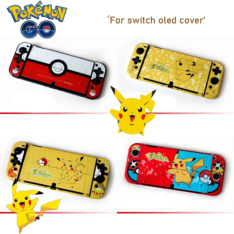 Pokemon Pikachu Nintendo Switch Custodia Oled Cartoon Anime Game Console Cover Protettiva Nintendo Switch Oled Tpu Skin Cover Shell