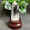 Natural Stone Clear Quartz Tower Home Decoration Rock White Crystal Wand Point Rough Polished Obelisk Healing 6