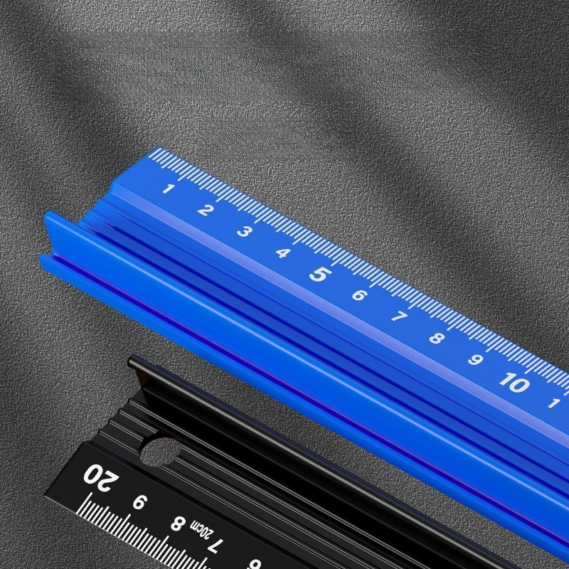 20-100cm 알루미늄 합금 자, 광고용 절단 보호 자, 두꺼운 드로잉 아트 자, 가이드 자, 귀여운 용품 자