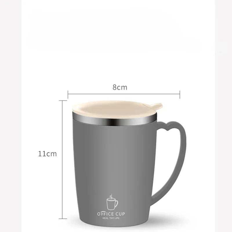Portable Thermal Water Bottle 350ml Thermos Mug 304 Stainless Steel Coffee Cup Handle Leak-Proof Vacuum Flask Insulated Cup
