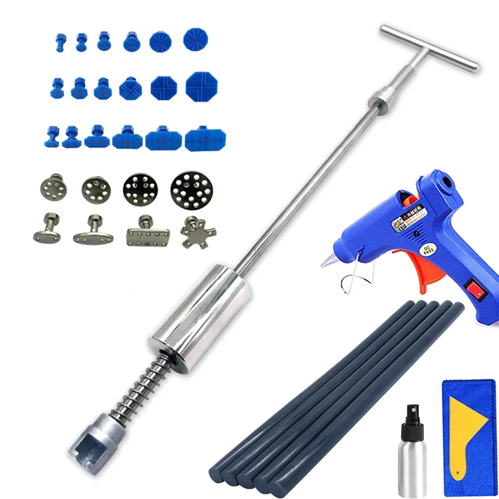 Car Paintless Dent Repair Tools Suction Cup Hand tools Reverse Hammer Auto Body dent Removal Puller Sheet Metal Kit Suction Cup