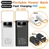 30000mAh 60000mAh Portable Power Bank 120W Fast Charging Power Station Emergency Power Bank LED Charger for Home Camping Phone