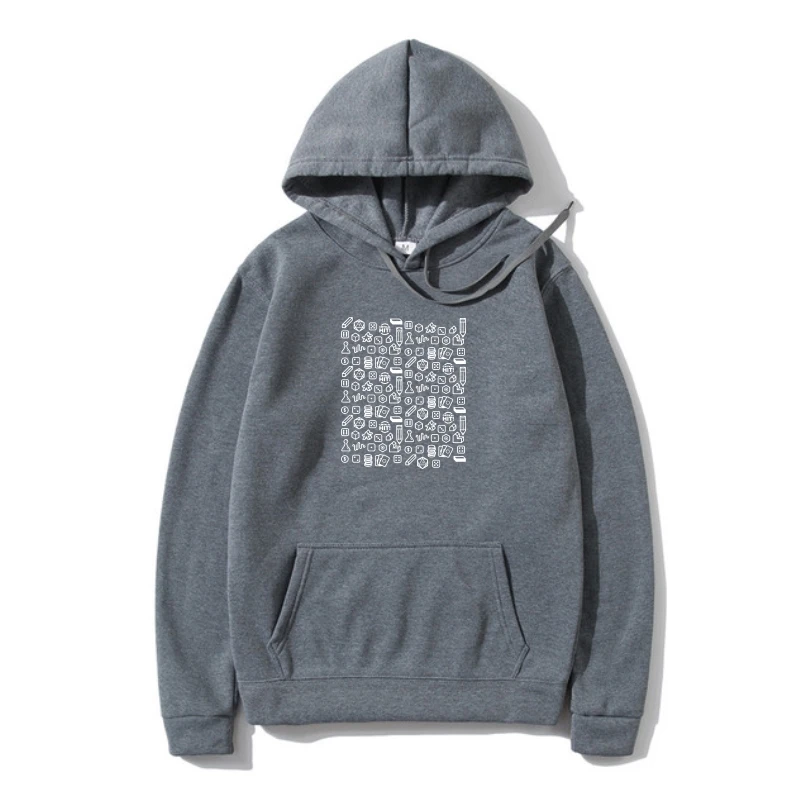 

Boardame Pieces Icon Men Hoody 100% Cotton Fleece Hoodie Sweatshir Hoody Warm Printed On Hoody Simple Style Prin Hoodys