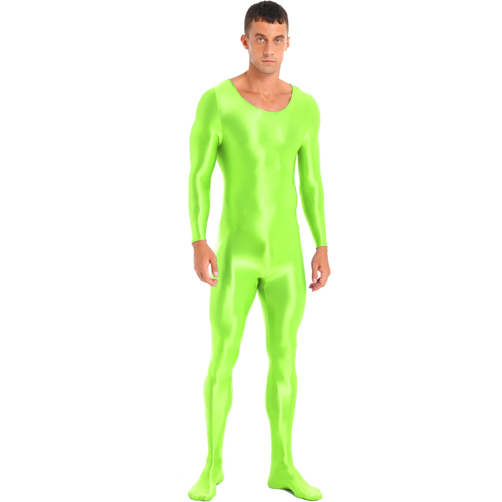 Men's Swimsuit Swimwear Full Body Bodysuit Solid Color Sleeveless Leotard Slim Fit Lingerie Bodystocking Pole Dance Clubwear