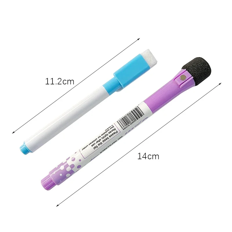 지울 수 있는 마그네틱 화이트보드 마커 펜, 8 색 칠보드 마커, 분필 유리 도자기, 사무실 학교 미술 마커 문구