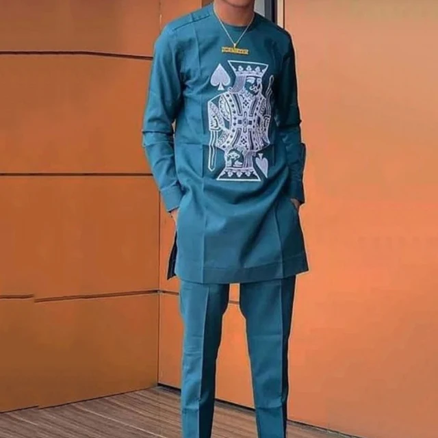 Dayo Embroidered Dashiki Outfit - Image 2