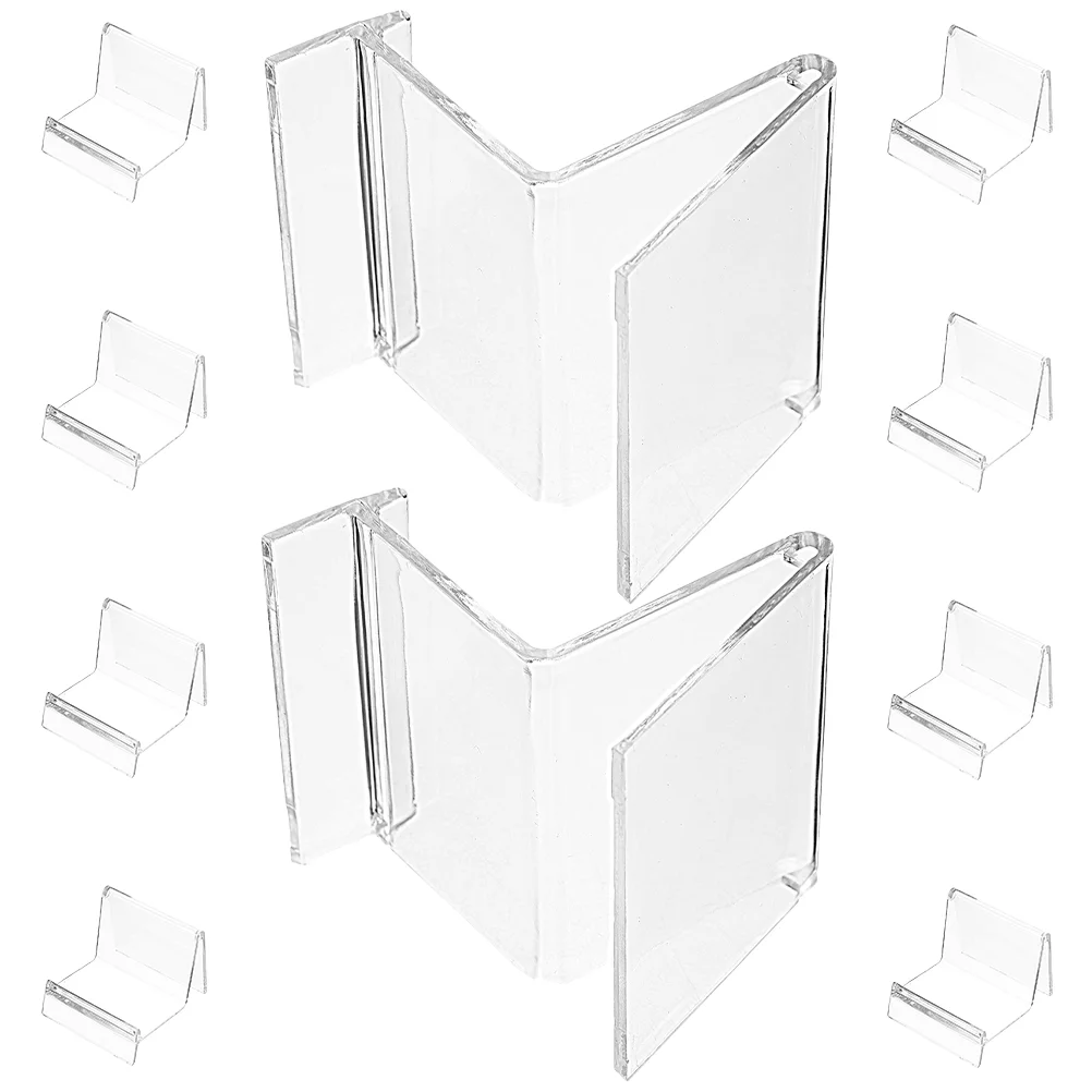 10PcsHandbagDisplayStandClearPursesAcrylicDisplayRisersRetail