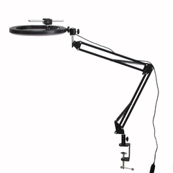 Desktop Ring Light with Stand for Photography and Video Streaming (Lamp with stand)