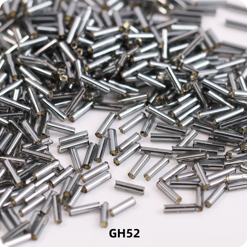 Colorful Glass Straight Tube Beads