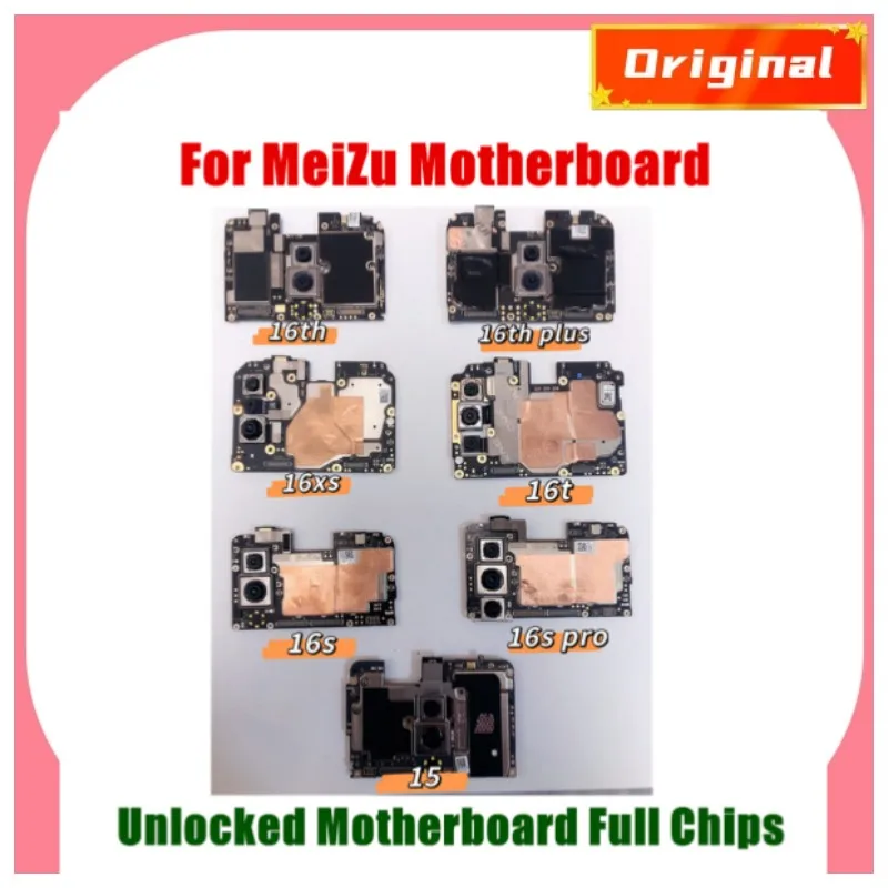 

Unlocked Electronic Panel Mainboard Motherboard Circuits With Firmware For Meizu 15 16 16p 16x 16xs 16t 16th 16s 16sp plus