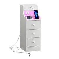 Прикроватная тумбочка, тумбочки для спальни, простая стойка для хранения, современный шкаф большой емкости, многослойные шкафчики для хранения, скандинавская мебель — изображение 6