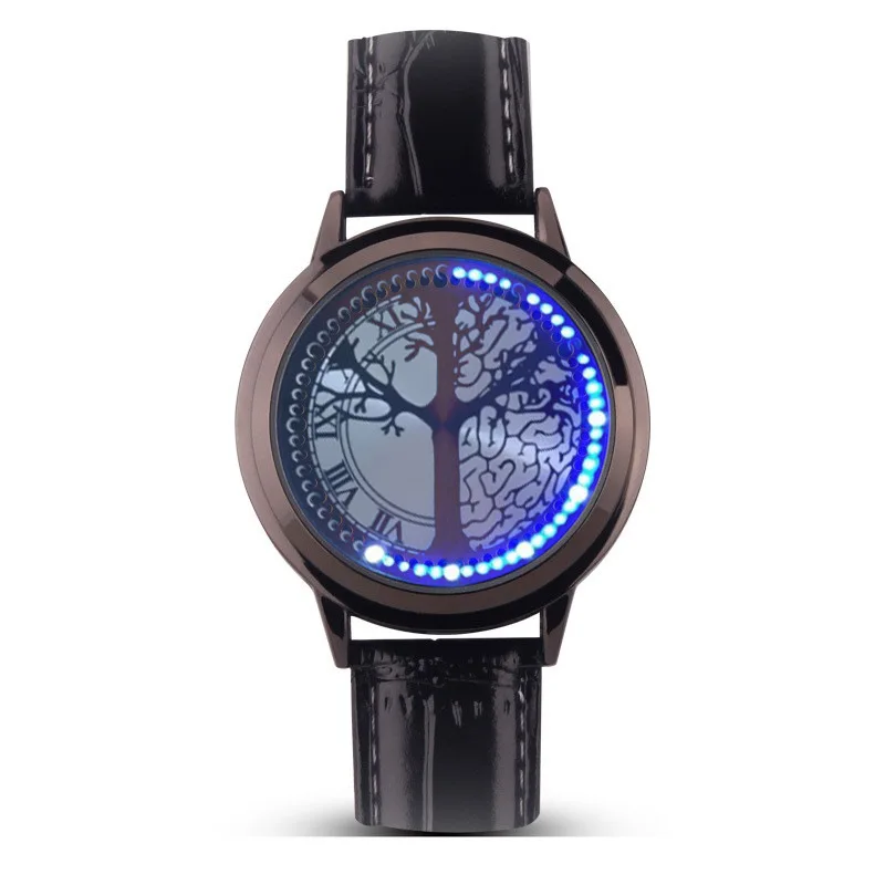 2024 LED Touch Screen Luminous Electronic Watch Fashion Trend Personality Waterproof Male and Female Students Couple