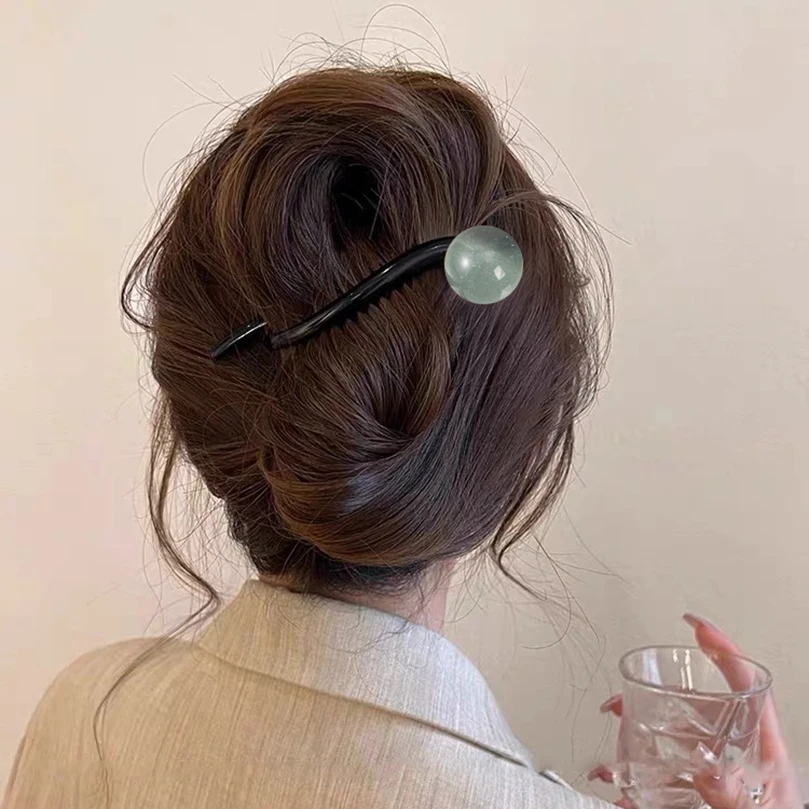 AWAYTR Retro S Form Pferdeschwanz Twist Haar Clips Neue Mode Multi-farbe Twisted Aushöhlen Shark Clips Kopfschmuck Haar zubehör – Detail 6