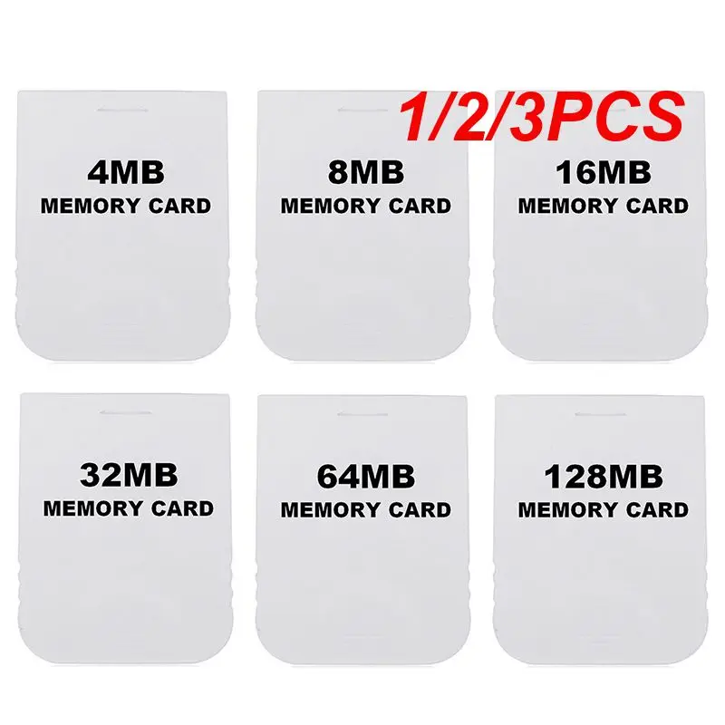 1/2/3 Pz Pratica Scheda Di Memoria Per Wii Gamecube Gc Ngc Gioco Bianco Nuova Scheda Di Memoria Wii (Progettata Per I Giochi)