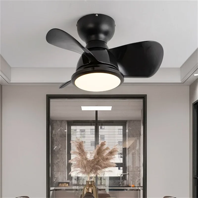 ELARA Nordic Ceiling Fan with Lights Remote Control 220V 110V Modern LED Lighting for Home Bedroom