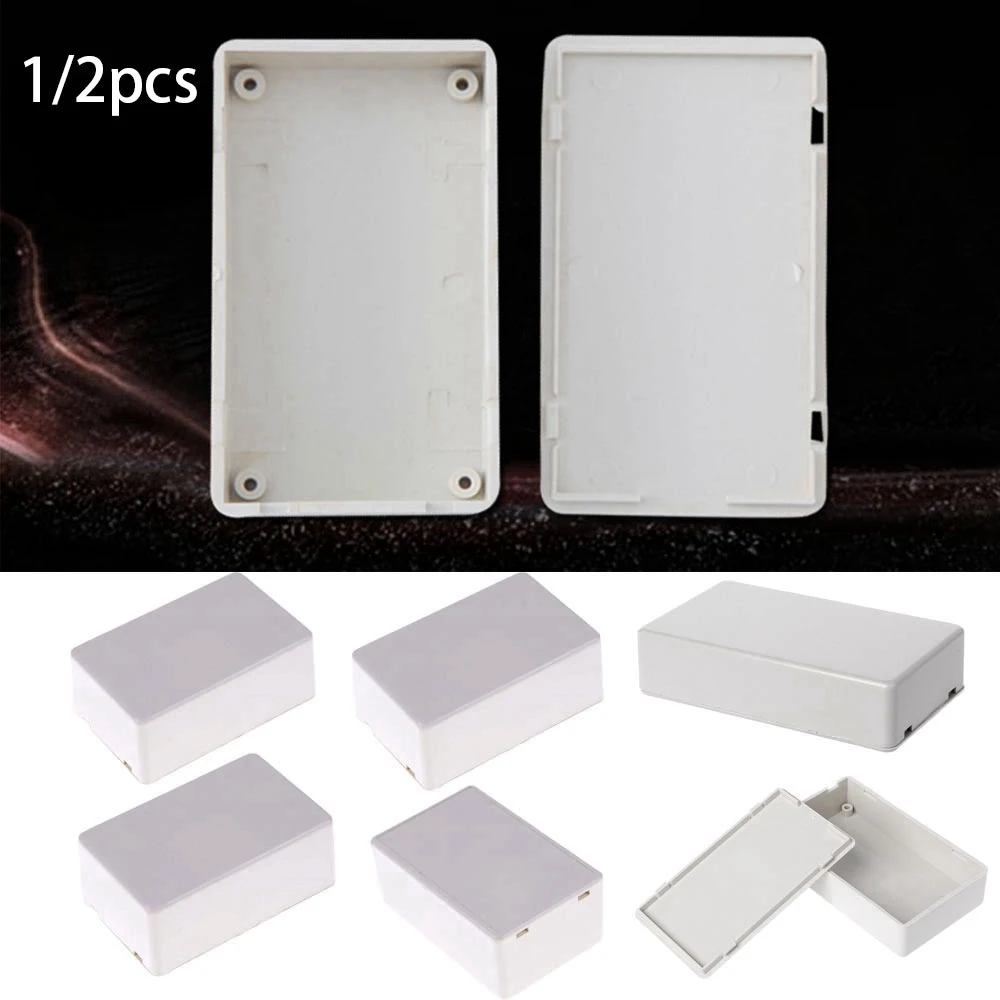 

1/2pcs Hot ABS Plastic DIY White/Grey Enclosure Boxes Instrument Case Waterproof Cover Project Electronic Project Box
