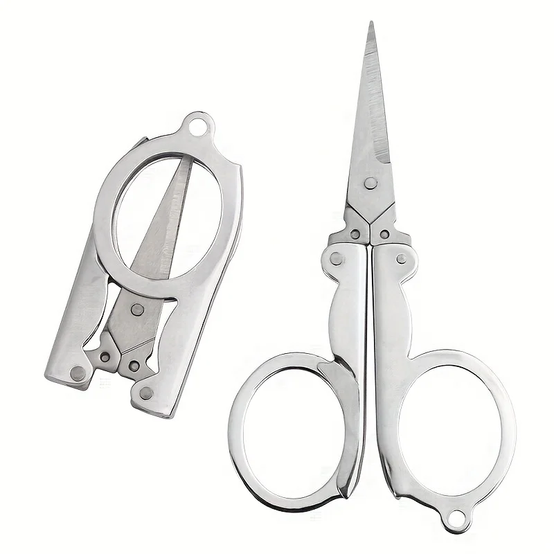 Folding Scissors 1/3pcs Pocket Travel Crafts Sharp Blade Emergency Foldable,craft scissors