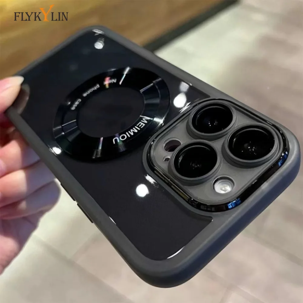 Luxury Shockproof Matte Phone Case with Transparent Bumper Cover