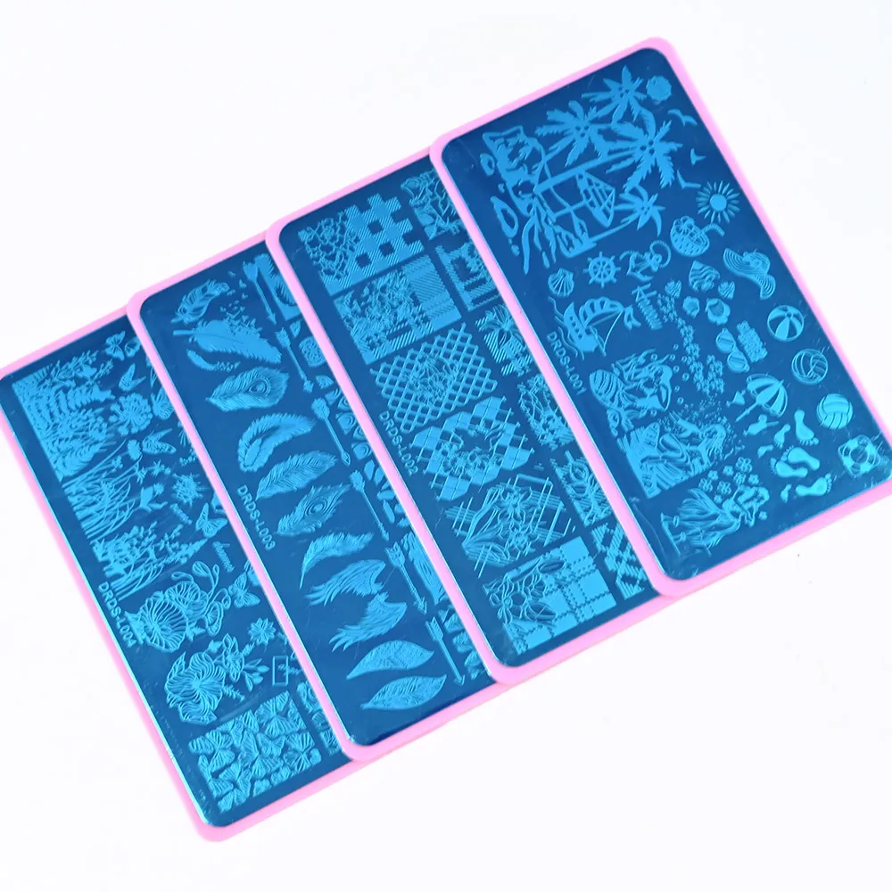 6X12cm Stainless Steel Nail Art Stamping Plate - DIY Nail Print Stencils