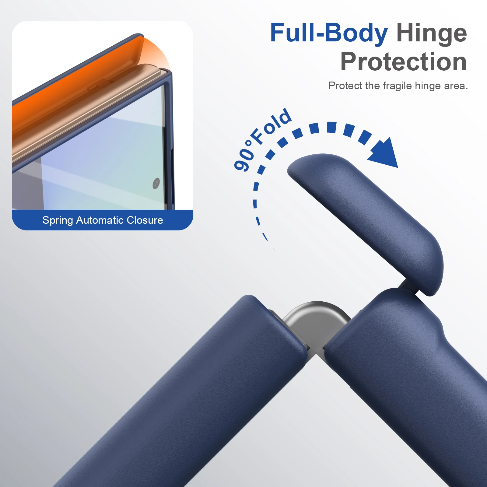 Full Cover Magnetic Case with Tempered Glass Film and Anti-Fingerprint Protection