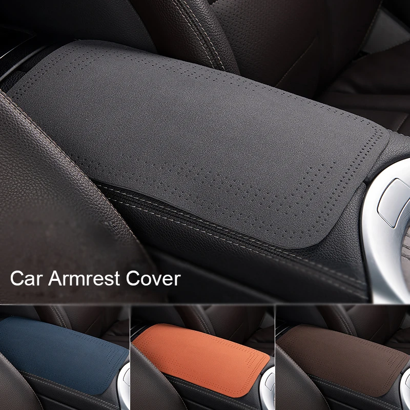 thumbnail interactive-video image 1 of PU Leather Car Cushion Universal Car Center Console Cover – Leather Waterproof Armrest Pad Cushion With Non-Slip Base For Most Cars, SUVs & Trucks Armrest Cover 1 of 12