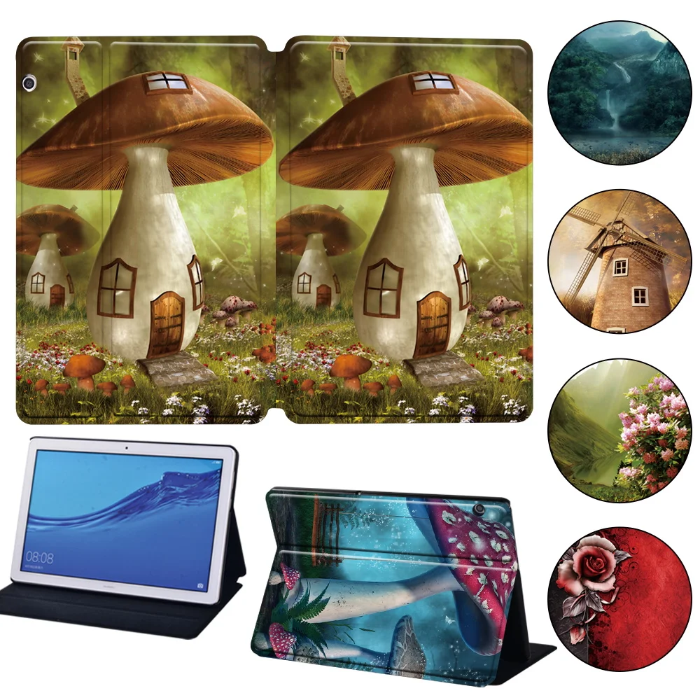 Per Huawei Mediapad M5 Lite 8/M5 10.8/M5 Lite 10.1 Caso Per Mediapad T3 8.0/T3 10/T5 10 Anti-Caduta Nuova Serie Foresta