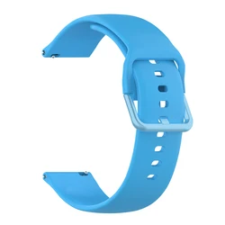 22mm Silicone Strap for Smartwatches - Premium Durable Wristband Bracelet (A - Sky Blue)