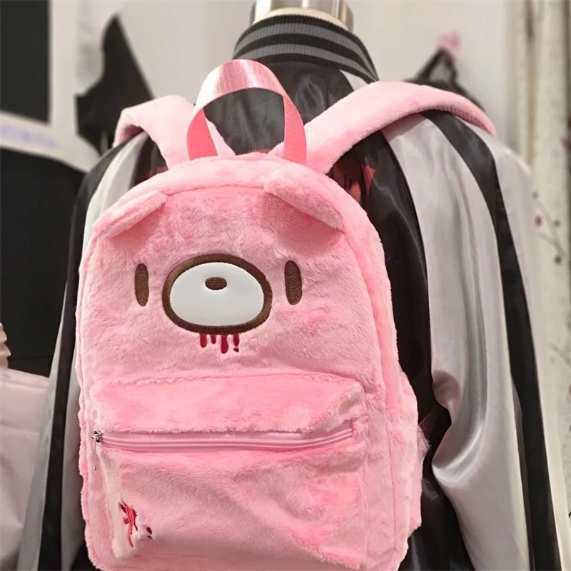 Zaino Gloomyed Orso violento Zaino simpatico cartone animato giapponese di grande capacità per ragazze e studenti Zaino casual per uso quotidiano - immagine 2