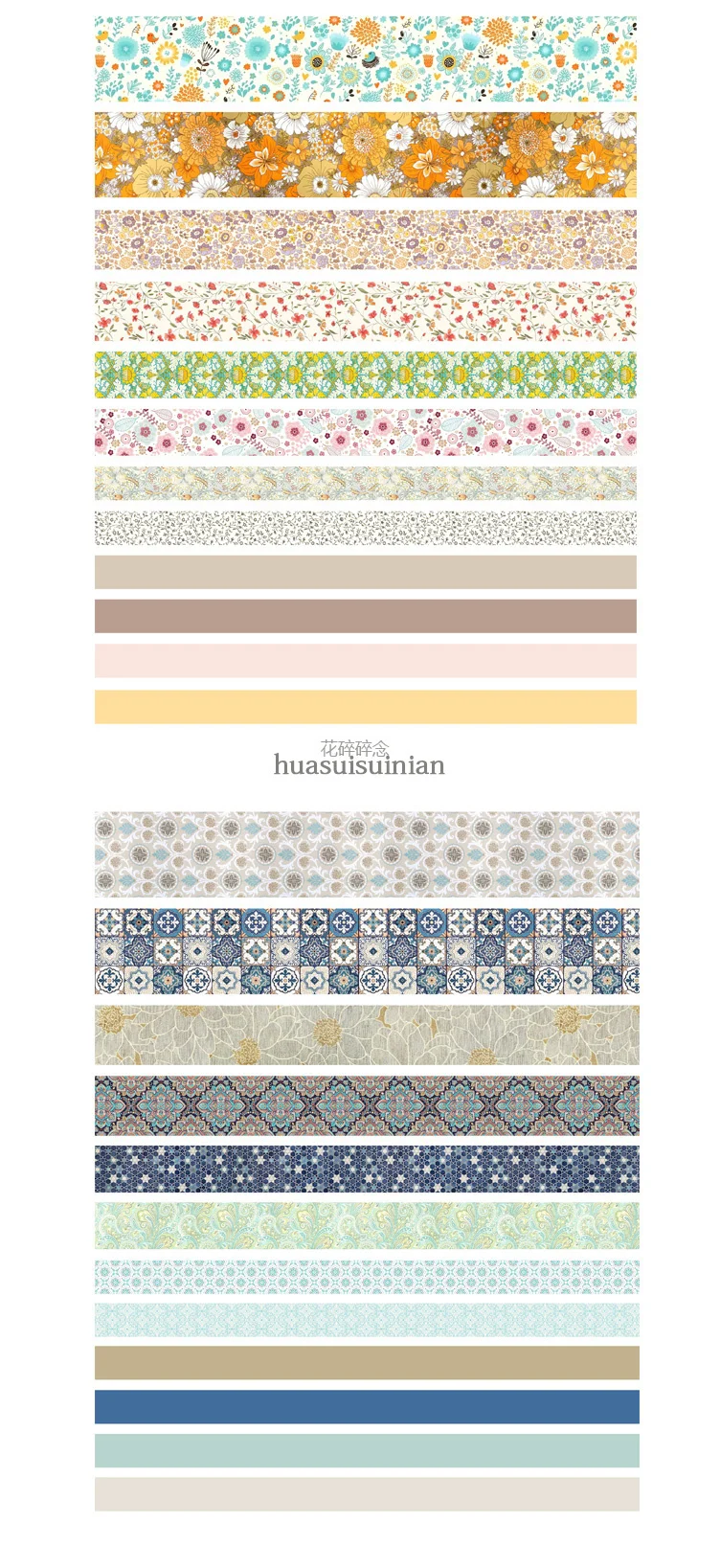 JIANWU 7pcs or 10pcs/set Cute Basic color Washi Tape Scrapbook DIY  Masking Tape School Stationery Store Journal supplies