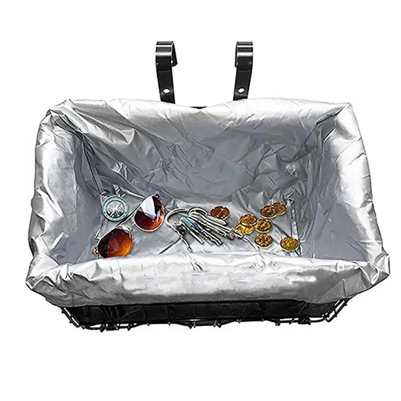 

Bike Basket Liner Ripstop Material Covering Rainproof Basket Liner Oxford Fabric Bike Basket Lining Rain Cover Easy Install